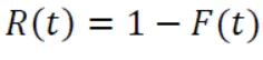 Relación entre R(t) y F(t)